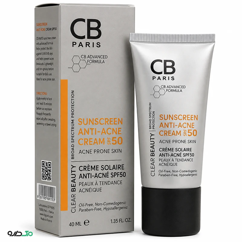 کرم ضد آفتاب ضد جوش سی بی SPF50